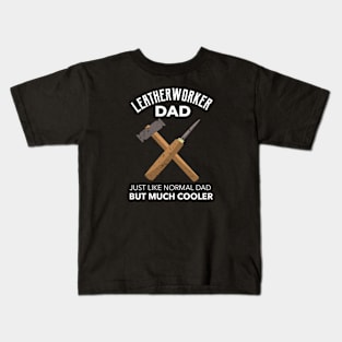 Leather Worker Dad Kids T-Shirt